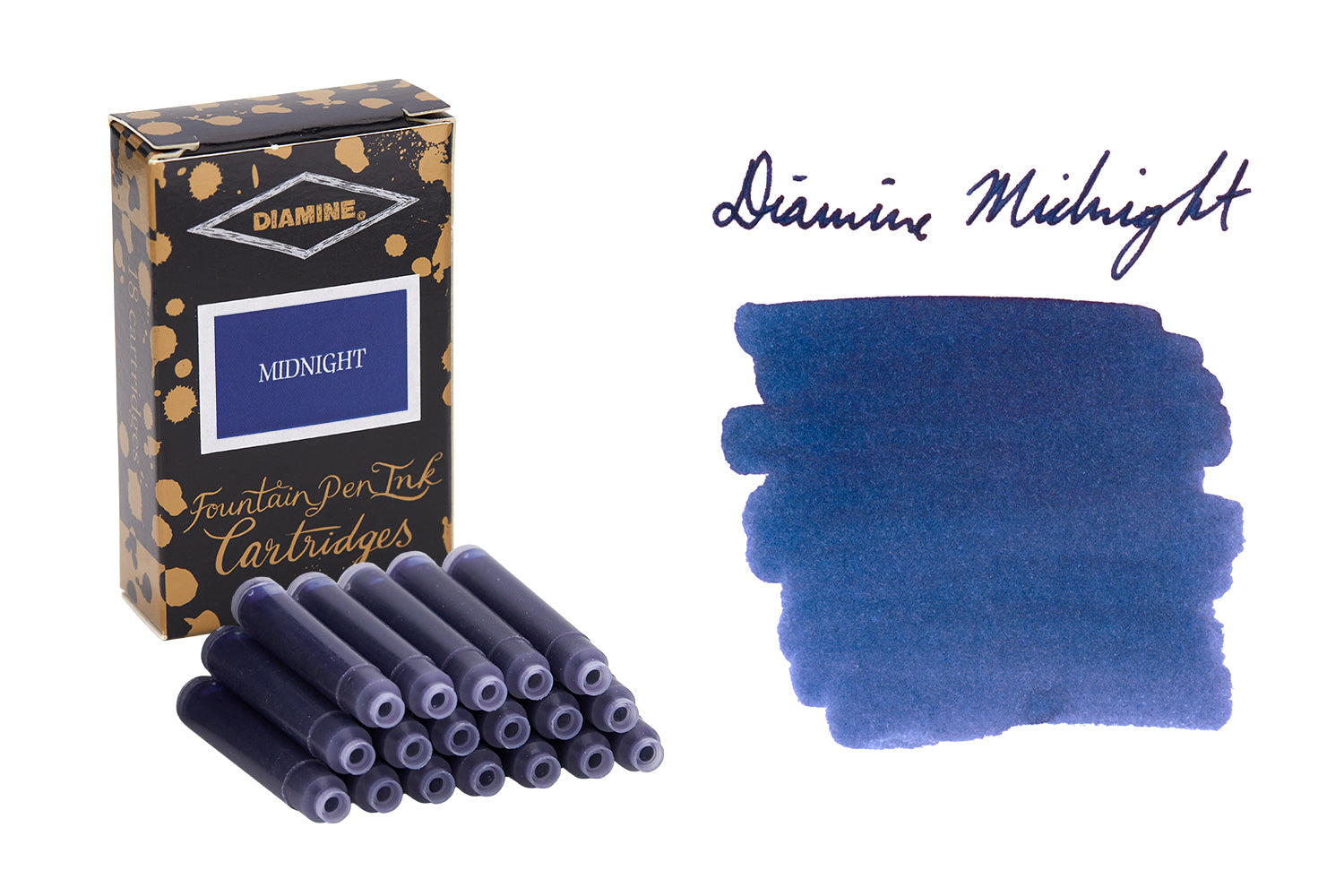 Diamine Midnight - Ink Cartridges