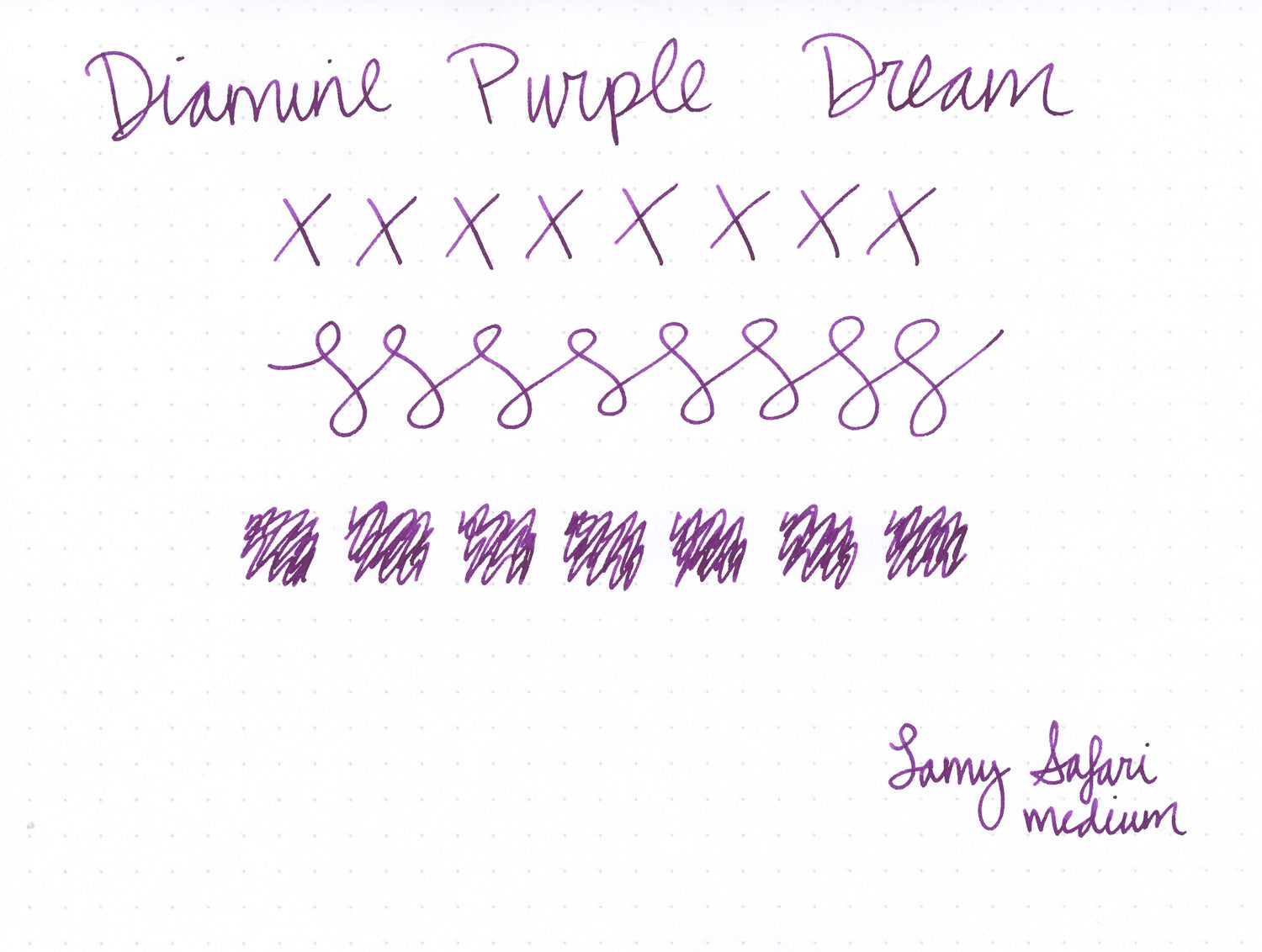 Diamine Purple Dream fountain pen ink