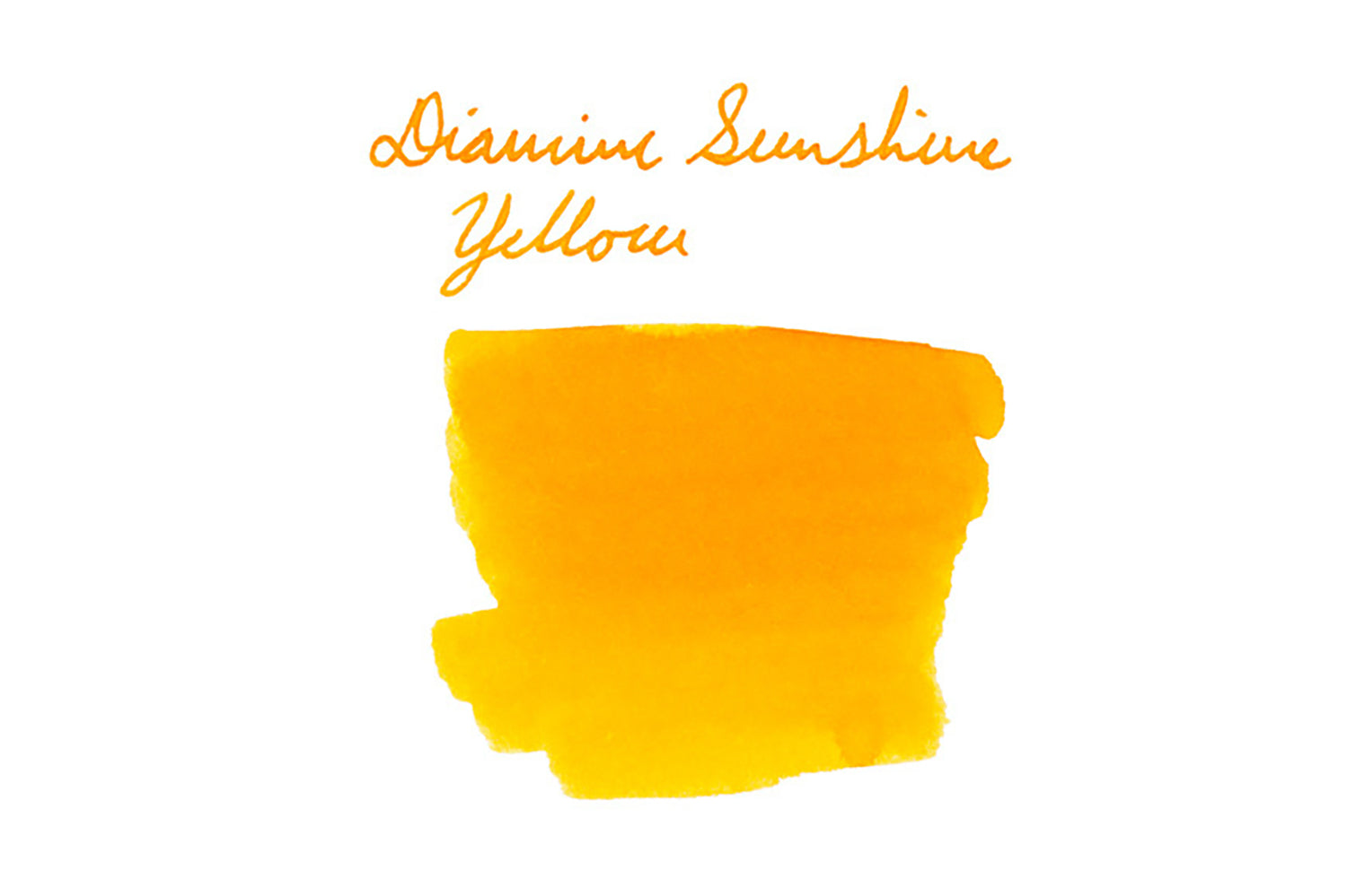 Diamine Sunshine Yellow fountain pen ink