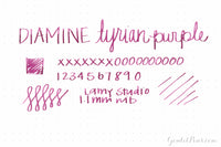 Diamine Tyrian Purple - Ink Sample