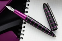 Diplomat Elox Fountain Pen - Ring Black/Purple