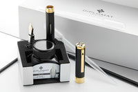 Diplomat Nexus Fountain Pen - Black/Gold