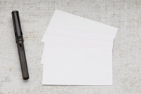 Exacompta White Index Cards (3 x 5) - Lined