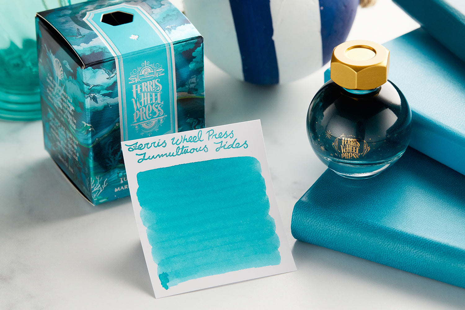 Ferris Wheel Press Tumultuous Tides fountain pen ink