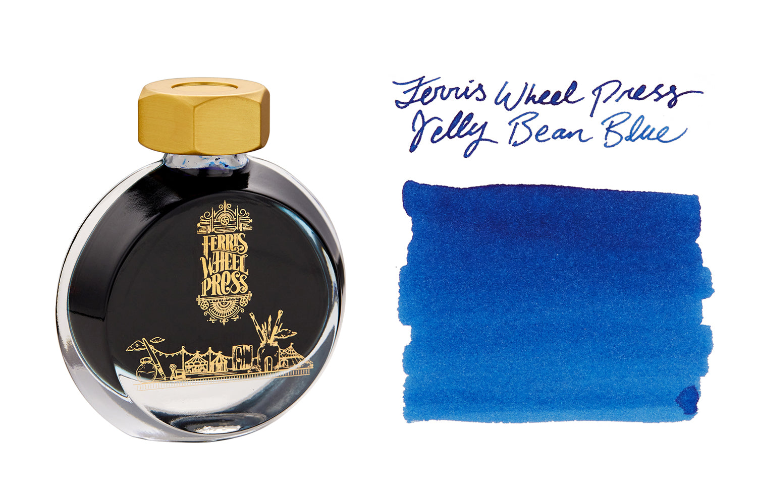 Ferris Wheel Press Jelly Bean Blue - 38ml Bottled Ink