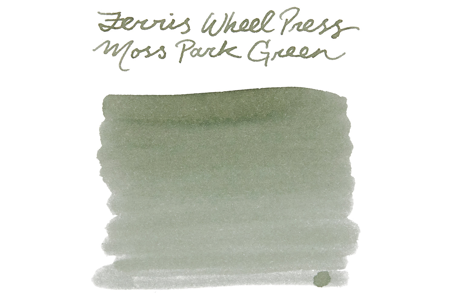 Ferris Wheel Press Moss Park Green ink swab