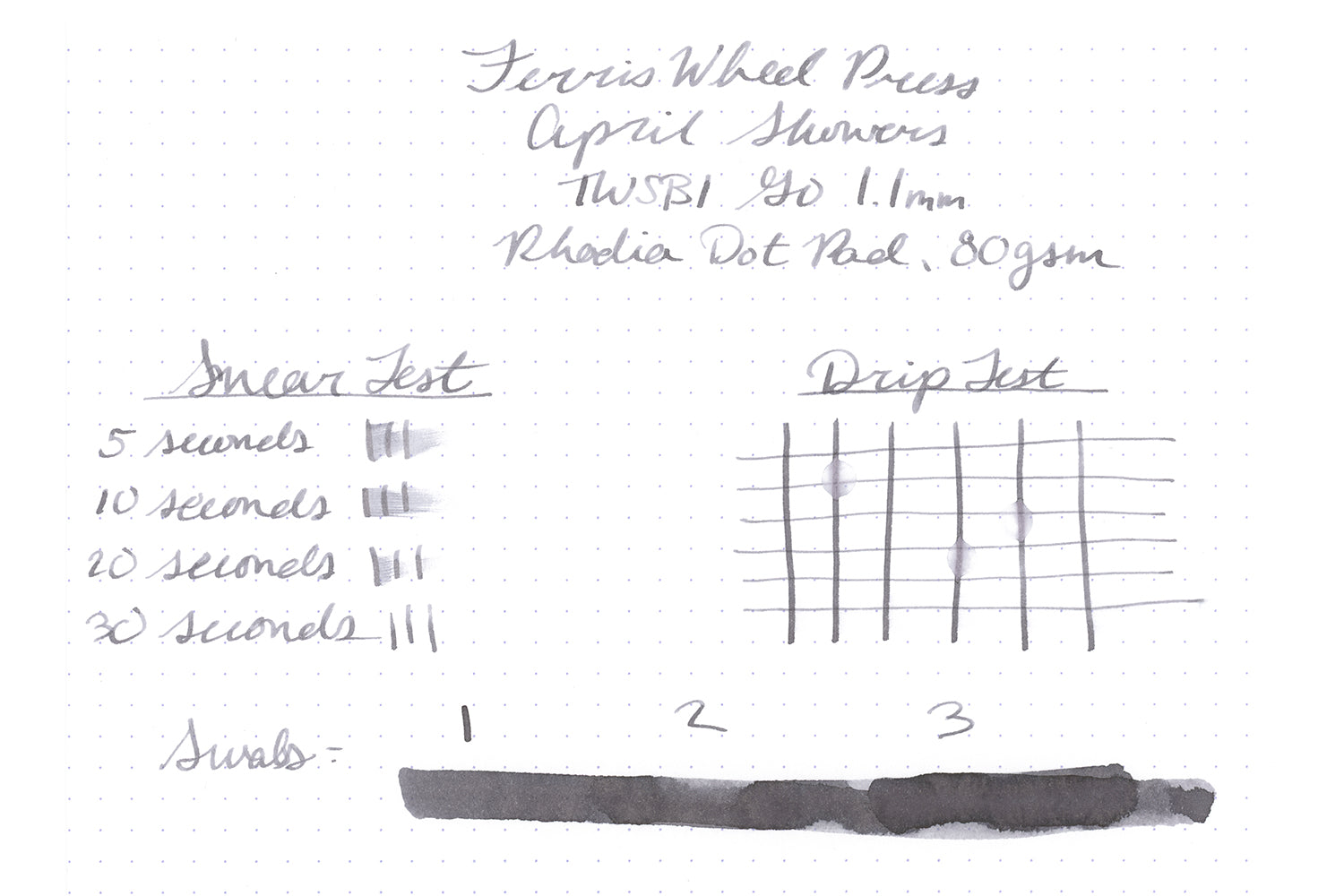 Ferris Wheel Press April Showers fountain pen ink