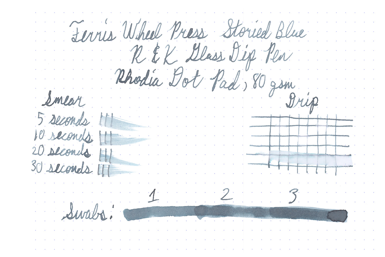 Ferris Wheel Press Storied Blue fountain pen ink