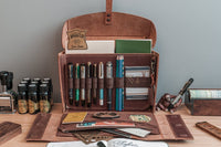 Galen Leather Writer's Medic Bag - Crazy Horse Tan