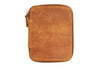 Galen Leather Zippered 10 Slot Pen Case - Crazy Horse Brown