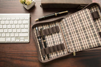 Girologio 12 Zippered Pen Case - Bomber Brown