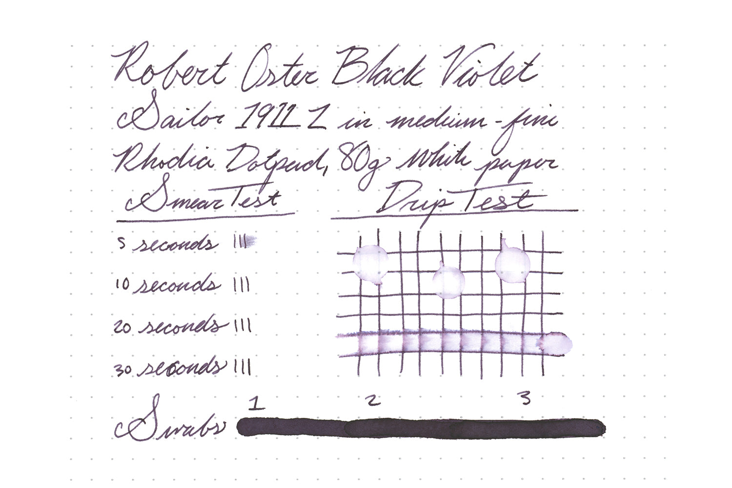 Robert Oster Black Violet - 50ml Bottled Ink