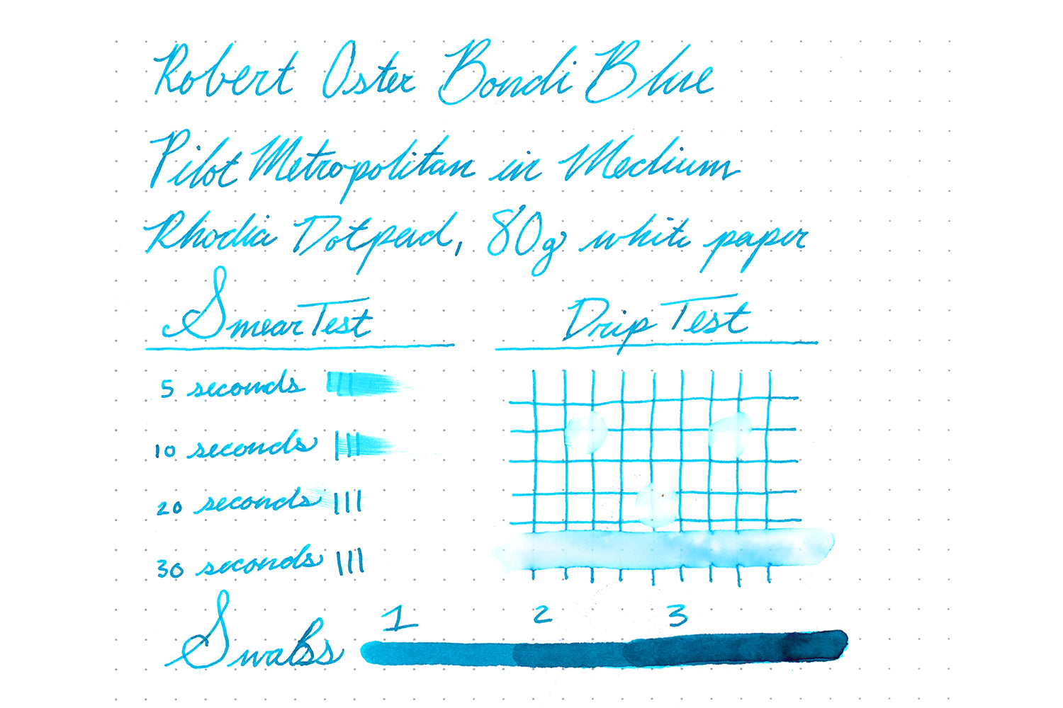 Robert Oster Bondi Blue - 50ml Bottled Ink