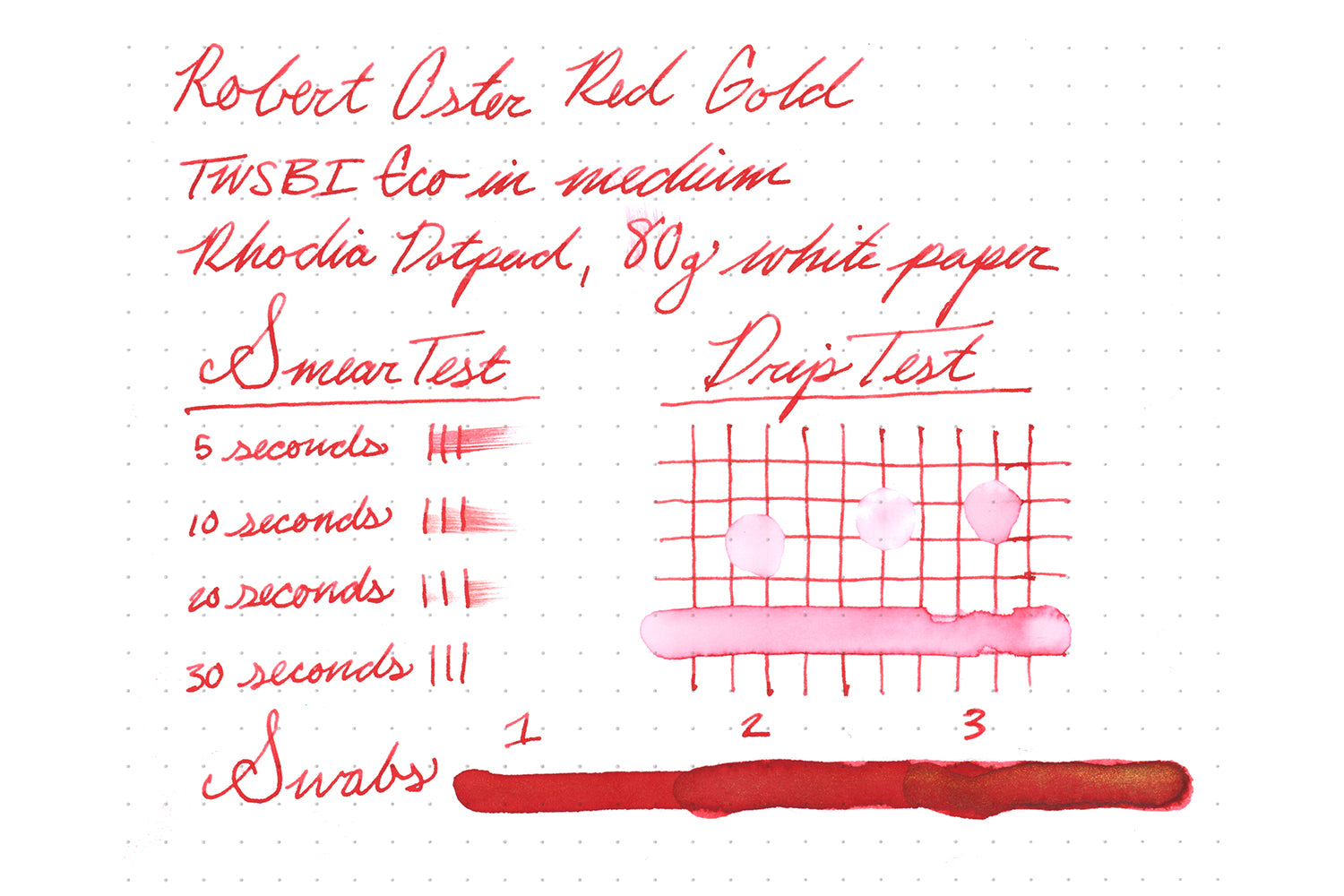 Robert Oster Red Gold - 50ml Bottled Ink