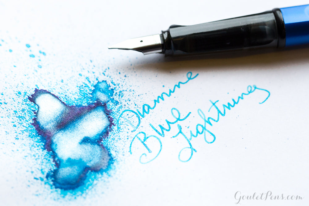 Diamine Blue Lightning fountain pen ink