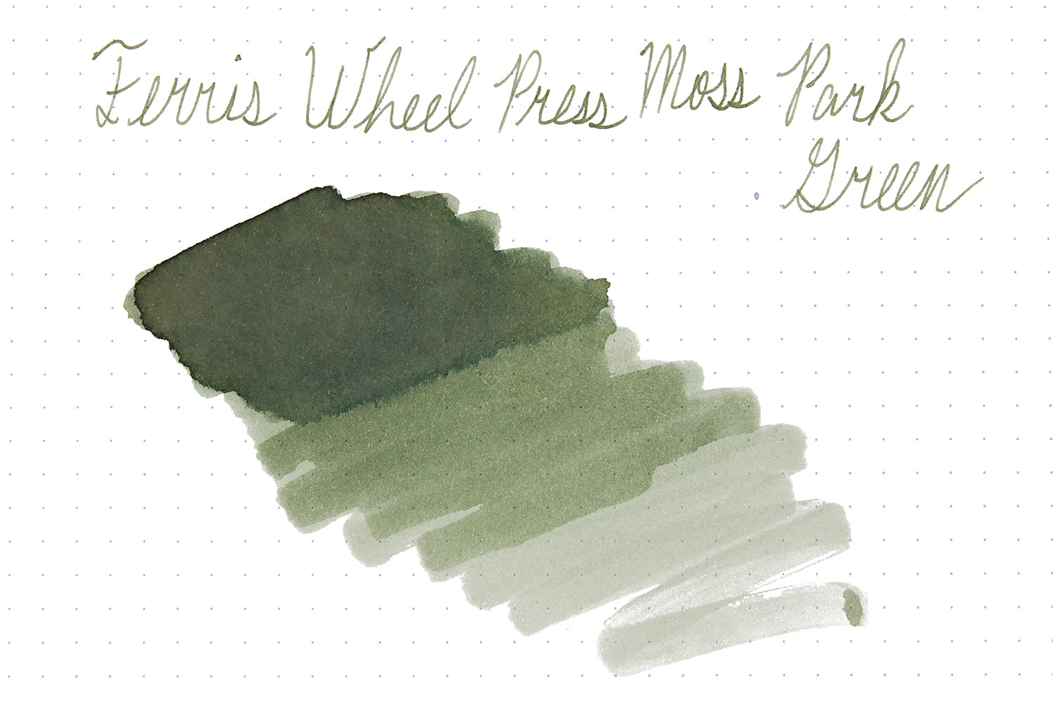 Ferris Wheel Press Moss Park Green fountain pen ink