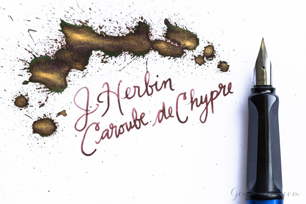 Jacques Herbin 1670 Caroube de Chypre fountain pen ink