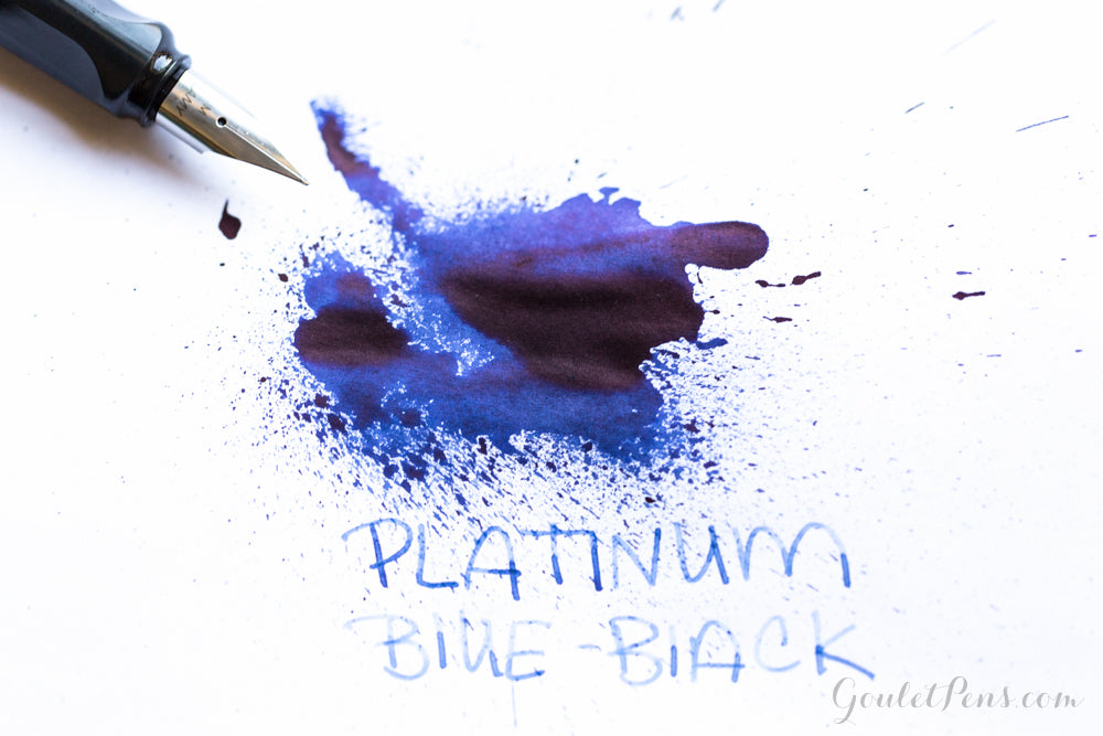 Platinum Blue Black fountain pen ink