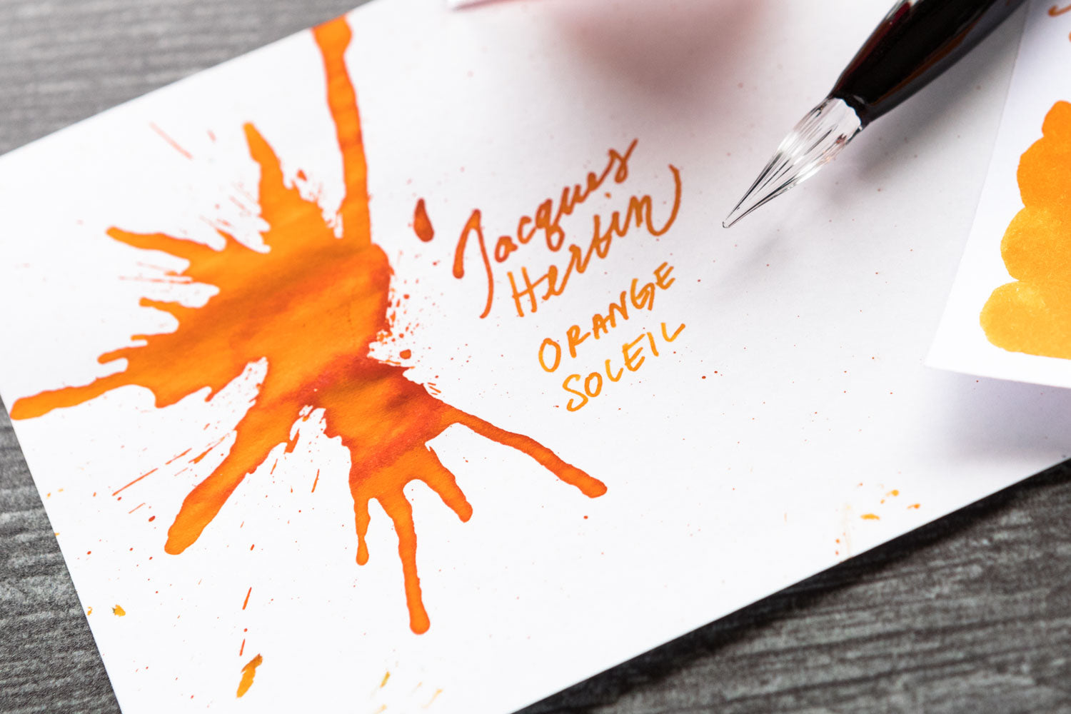 Jacques Herbin Orange Soleil fountain pen ink