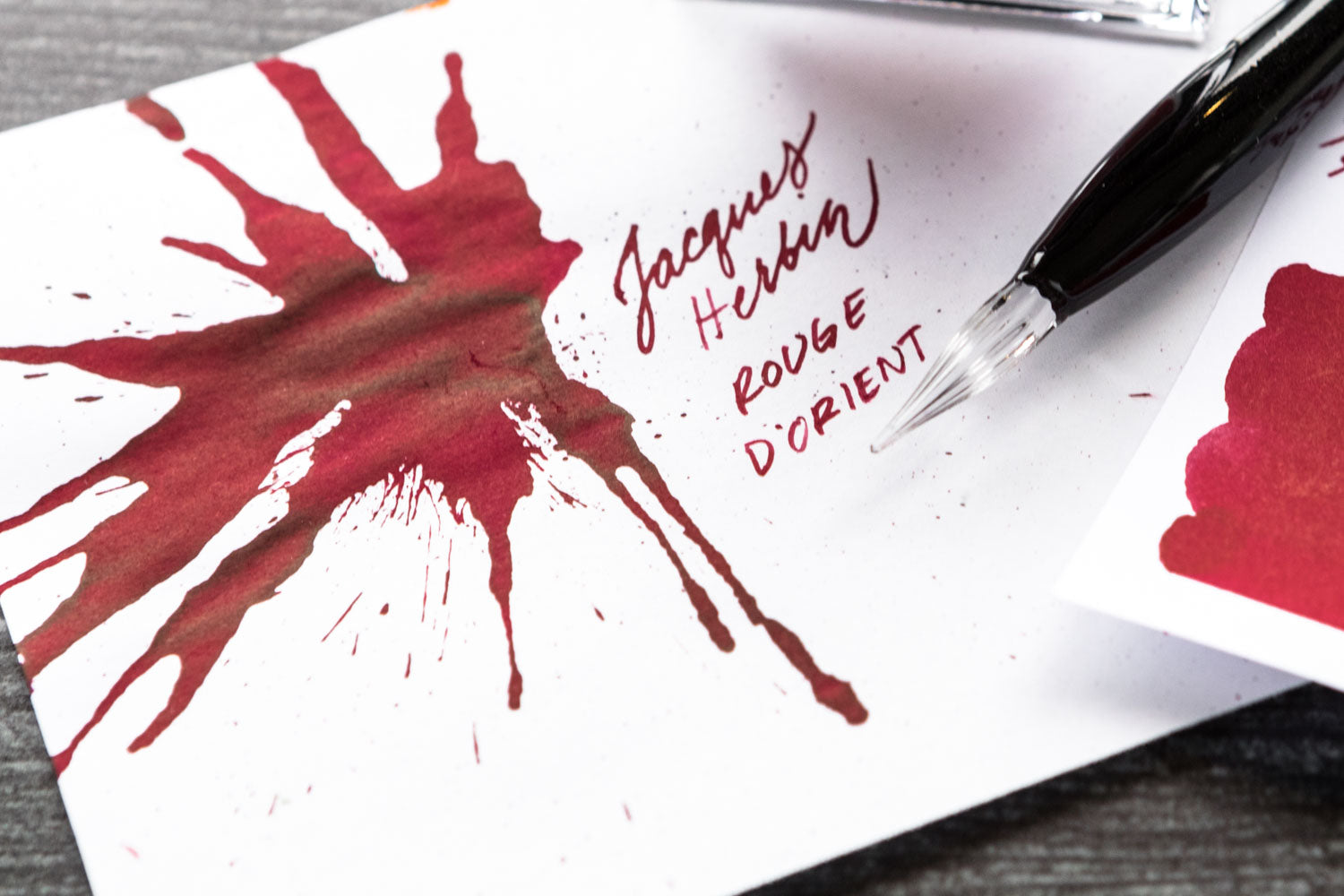 Jacques Herbin Rouge d'Orient fountain pen ink