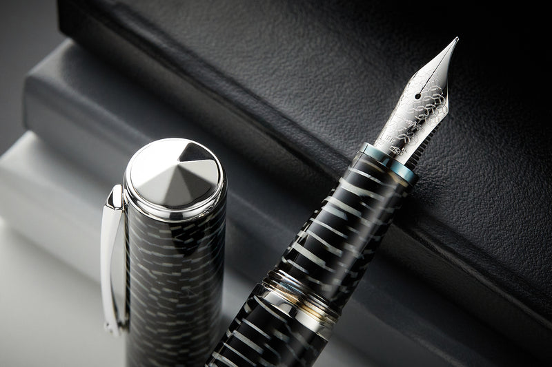 Montegrappa Celluloid Masters Arte Fountain Pen - Zebra (Limited Edition)