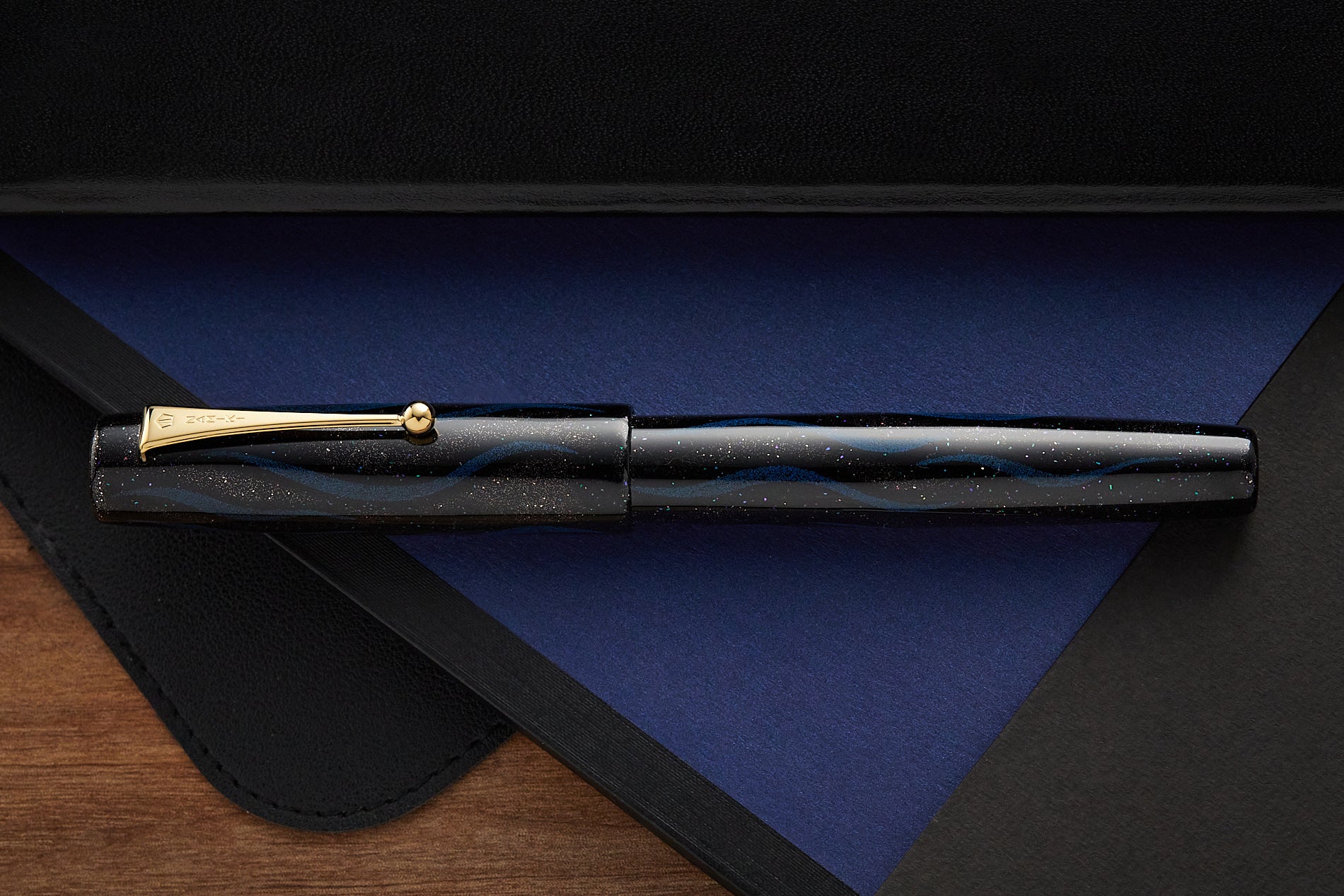 Namiki Aya Maki-e Fountain Pen - Seiryu Blue