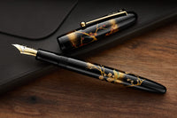 Namiki Yukari Maki-e Fountain Pen - Apricot Tree and Warbler