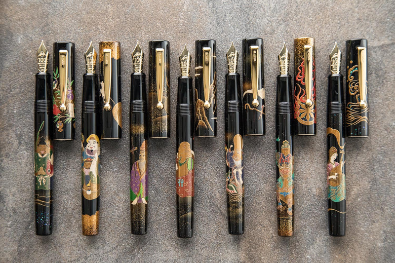 Namiki Yukari Fountain Pen - Seven Gods Set of 7 (100th Anniversary Limited Edition)