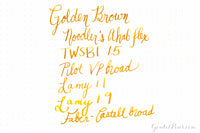 Noodler's Golden Brown - Ink Sample