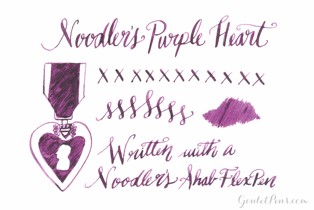 Noodler's Purple Heart fountain pen ink