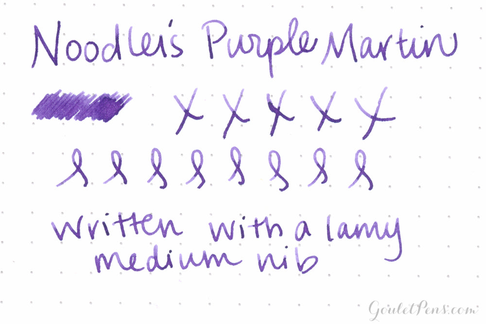 Noodler's Purple Martin fountain pen ink