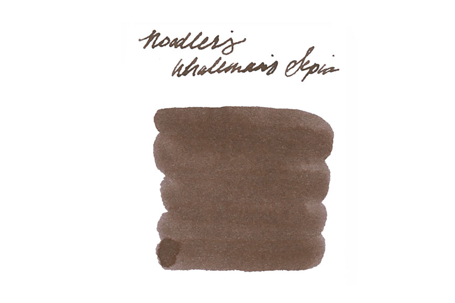 Noodler's Manjiro Nakahama Whaleman's Sepia fountain pen ink