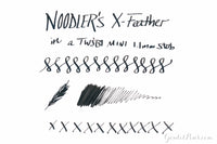 Noodler's X-Feather Black - 4.5oz Bottled Ink with Free Charlie Pen