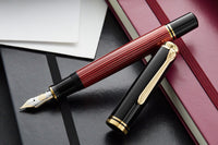 Pelikan M800 Fountain Pen - Black-Red