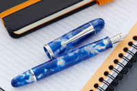 Penlux Masterpiece Grande Fountain Pen - Koi Blue & White