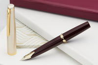 Pilot E95s Fountain Pen - Burgundy/Ivory