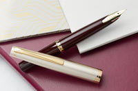 Pilot E95s Fountain Pen - Burgundy/Ivory