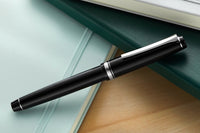 Pilot Falcon Fountain Pen - Black/Rhodium