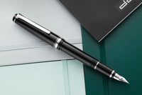 Pilot Falcon Fountain Pen - Black/Rhodium