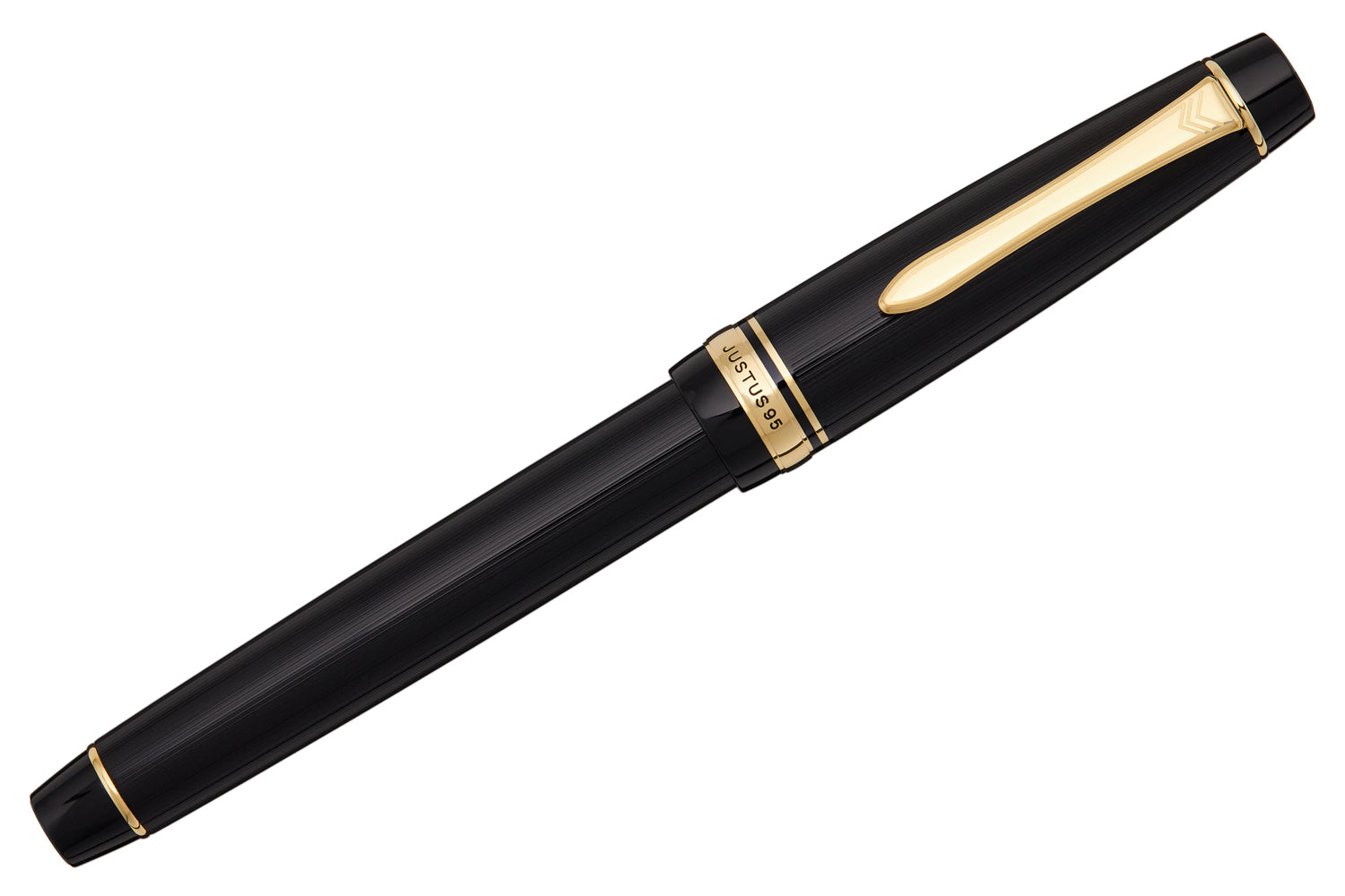 Pilot Justus 95 Fountain Pen - Black/Gold