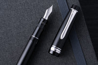 Pilot Justus 95 Fountain Pen - Black/Rhodium