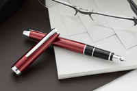 Pilot Metal Falcon Fountain Pen - Burgundy