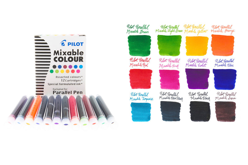 Pilot Parallel Mixable Colour Assorted Pack - Ink Cartridges