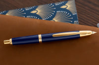 Pilot Vanishing Point Fountain Pen - Blue/Gold