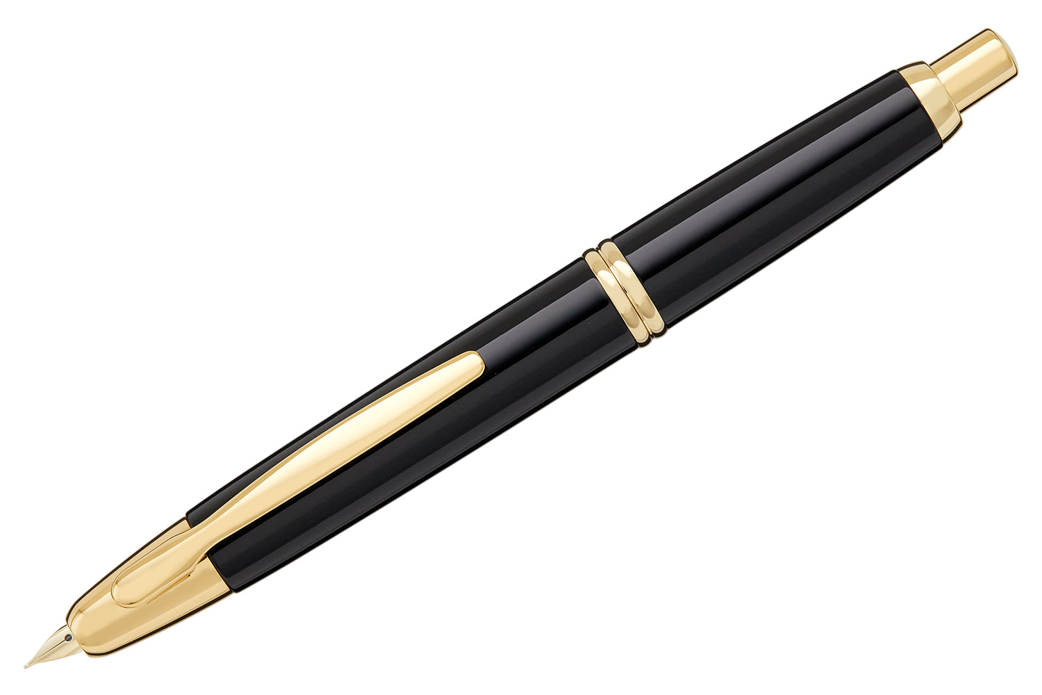 Pilot Vanishing Point Fountain Pen - Black/Gold