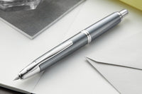 Pilot Vanishing Point Fountain Pen - Gun Metal/Rhodium