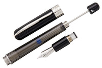 Pineider Avatar UR Twin Tank Touchdown Fountain Pen - Graphene Black