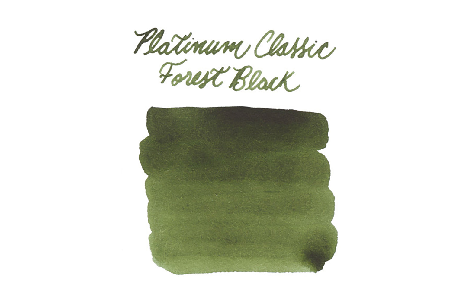 Platinum Classic Forest Black fountain pen ink