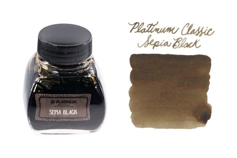 Platinum Classic Sepia Black - 60ml Bottled Ink