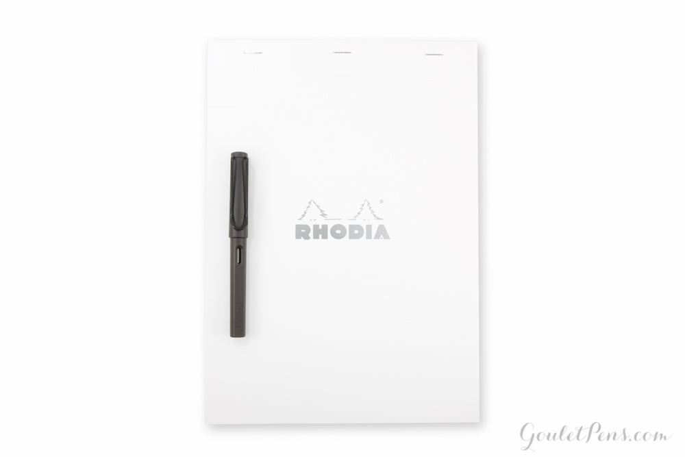 Rhodia No. 18 Notepad - Ice White, Graph (8.27 x 11.69)